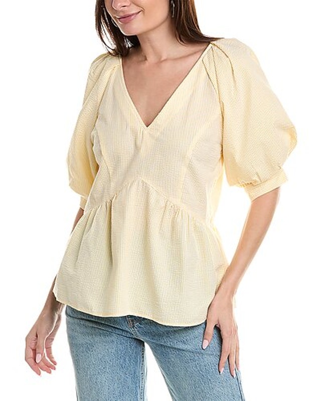 Finley Prisha Searsucker Top - Size S